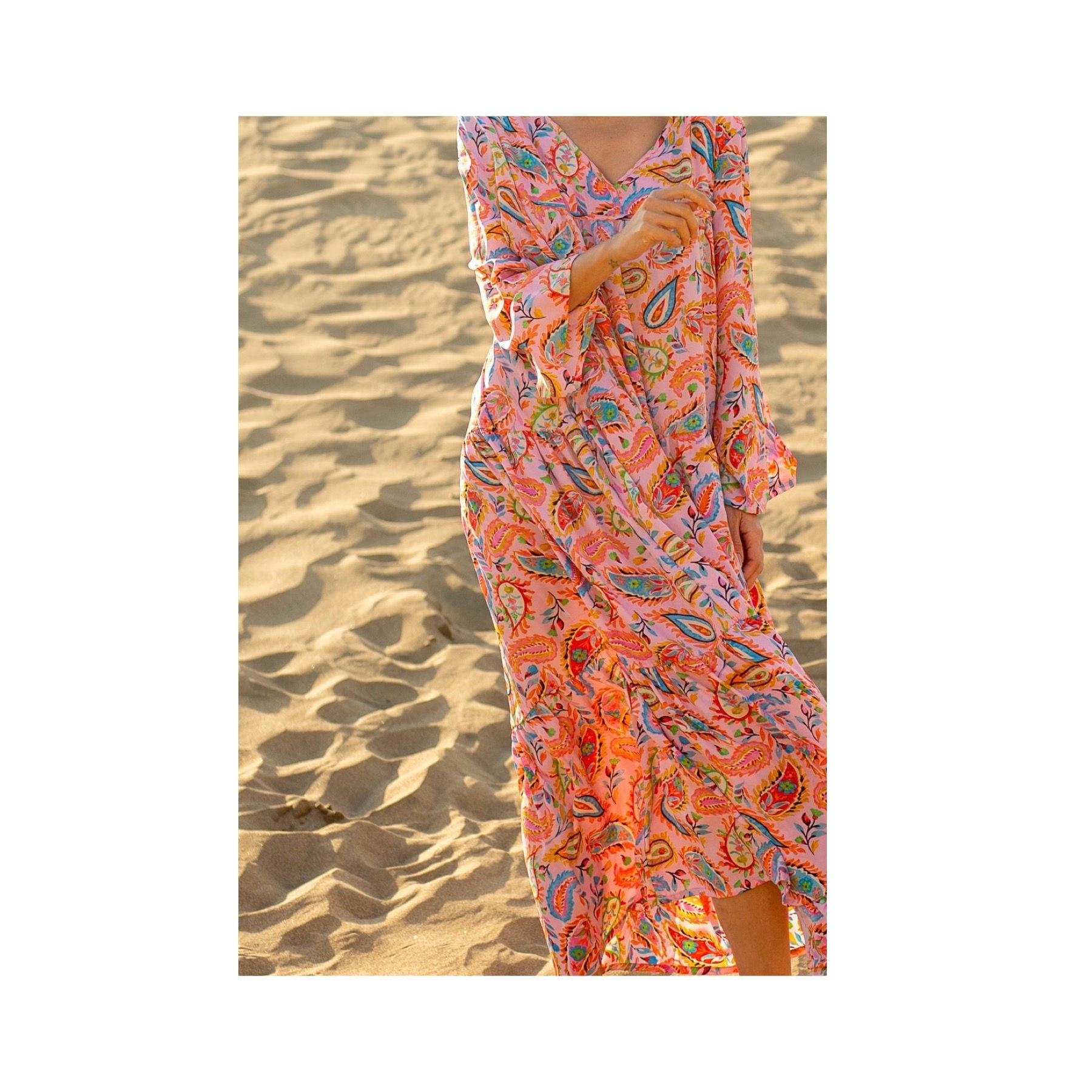 GOLD&SILVER ROBE SIENNA PECHE