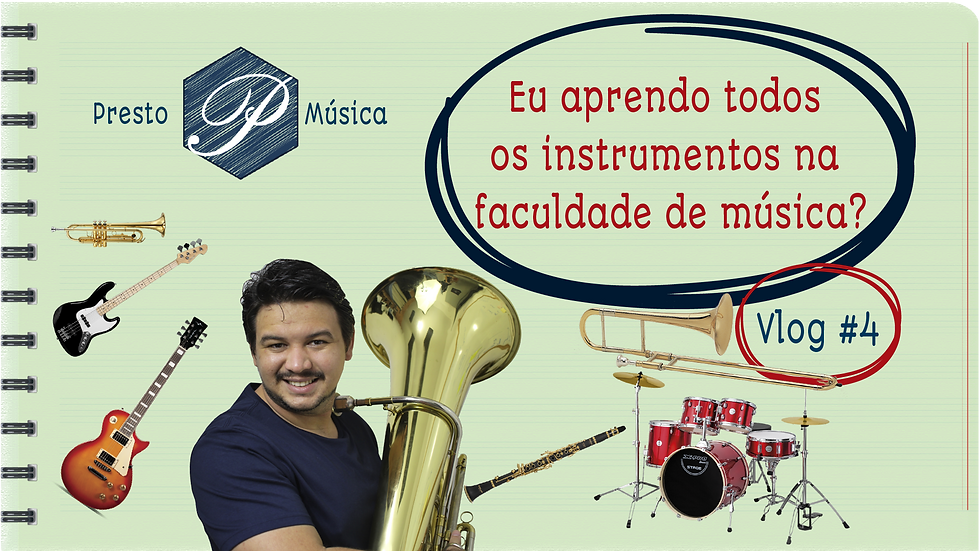 Eu aprendo todos os instrumentos musicais na faculdade de música? Vlog #4