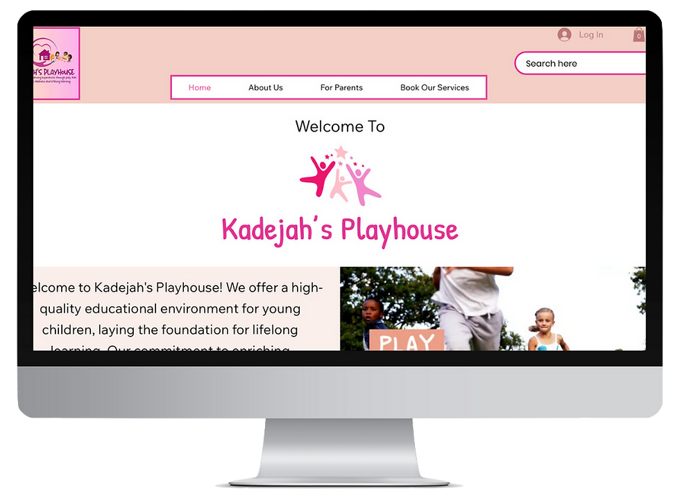 Kadejah's Playhouse website design