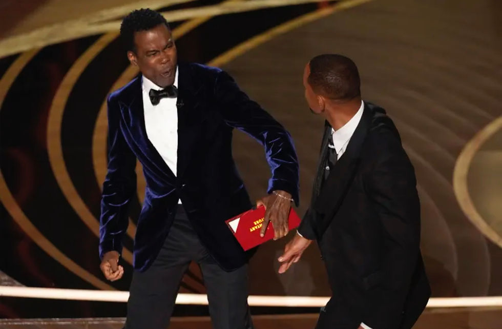 Will Smith smacks Chris rock on live TV
