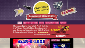 Showbuzz Productions Website designed by us at Splash Productions