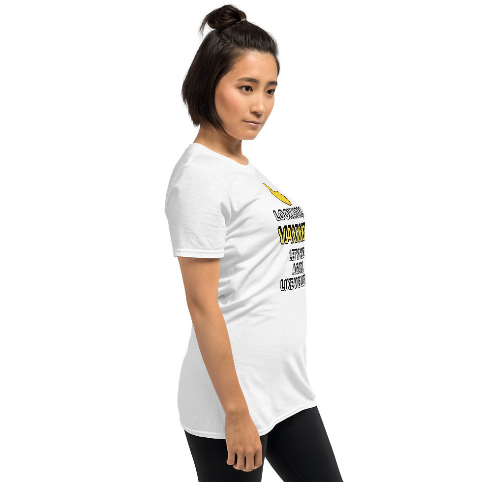 Thumbnail: LOOK MOM I'M VAXXXED LET'S HUG AGAIN, LIKE WE USE TO - S Sleeve Unisex T-Shirt