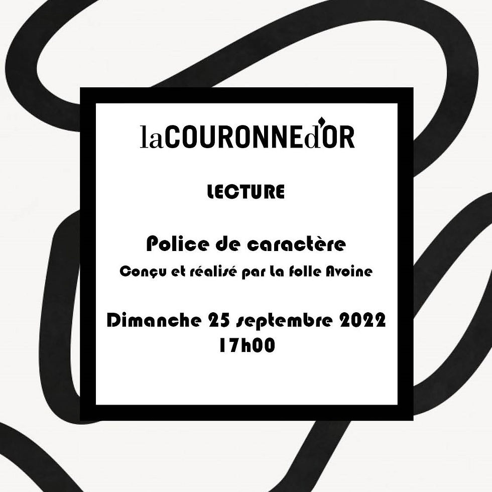 LECTURE Police de caractère par folle Avoine