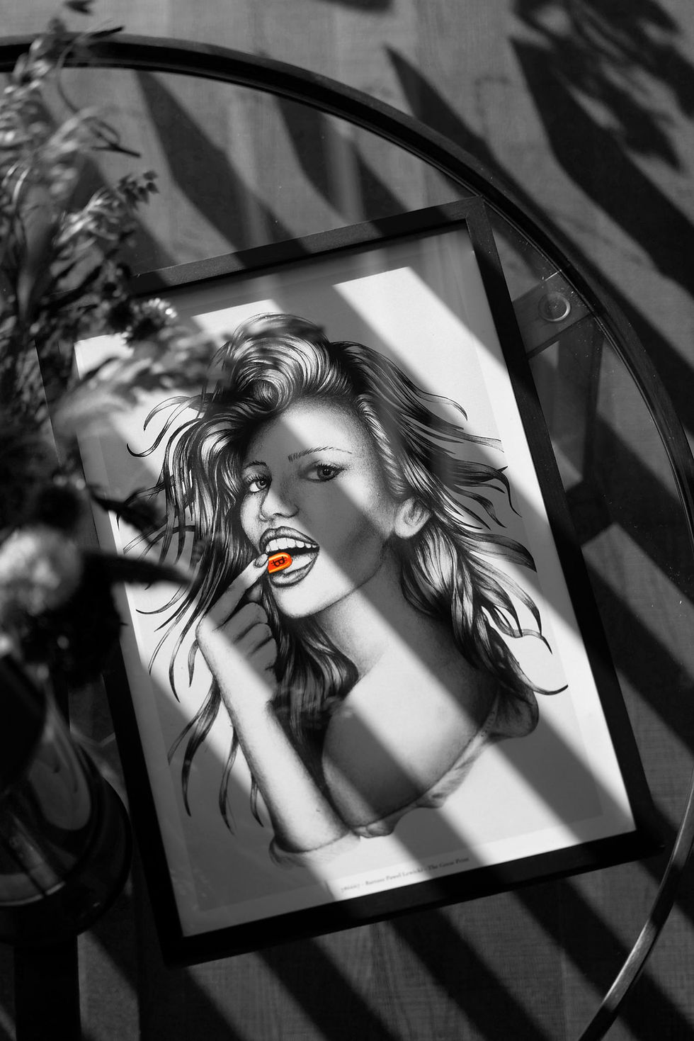 Thumbnail: Orange Pilled - Bitcoin Art - Pen Drawing - Framed Artwork - The Great Print - Best Bitcoin Art