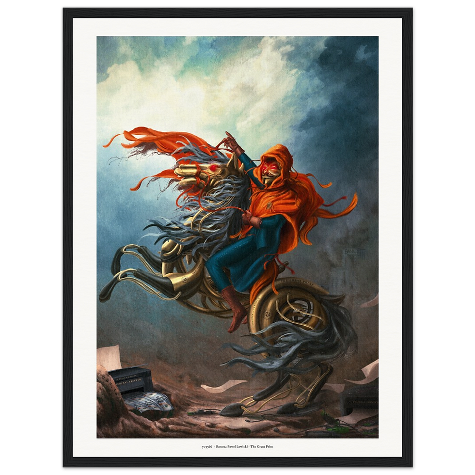 Napoleon - Bitcoin Art - Pen Drawing - Framed Artwork - The Great Print - Best Bitcoin Art