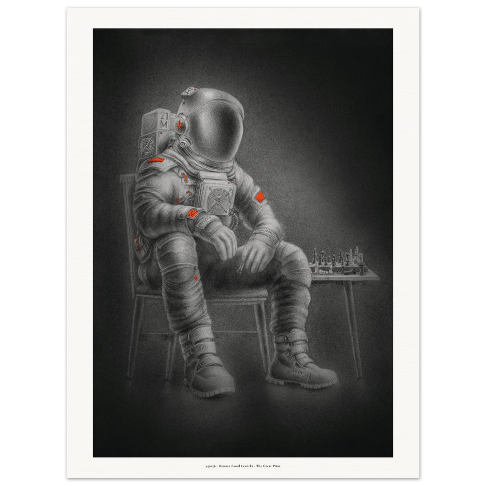 Matte Paper Poster - Checkmate - Bitcoin Art
