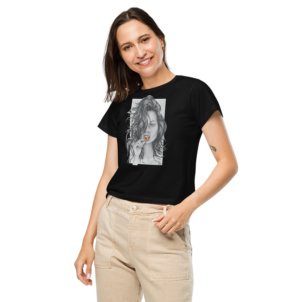 Thumbnail: Women’s high-waisted t-shirt - Tasty Bitcoin