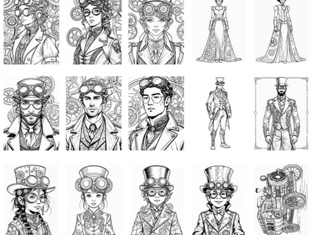 Unleash Your Creativity with Steampunk Colour & Create Digital Downloads Today!