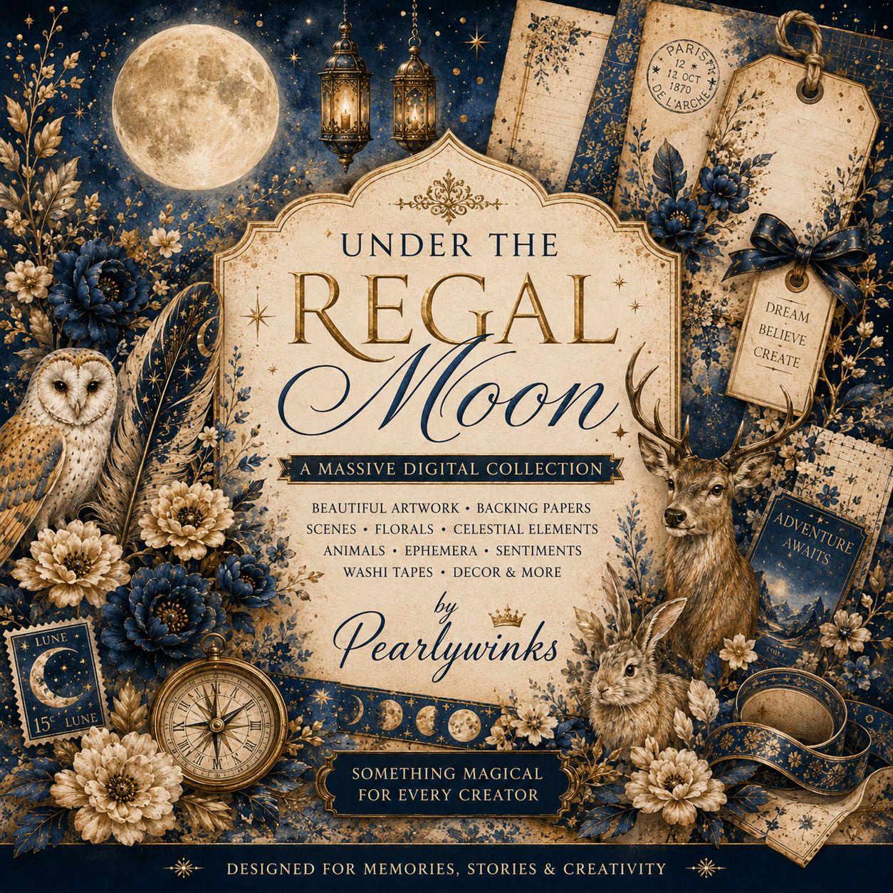 moonlit celestial craft details