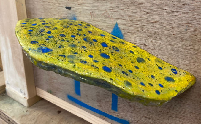 T-F Nature Blue Dot Yellow Bracket on crate on studio.jpeg