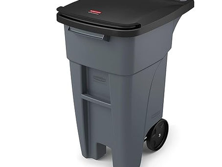 Rubbermaid Commercial Products Brute Rollout Trash/Garbage Can/Bin with Wheels, for Restaurants/Hospitals/Offices/Back of House/Warehouses/Home