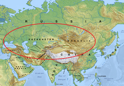 頭の中の世界地図 中央ユーラシアって