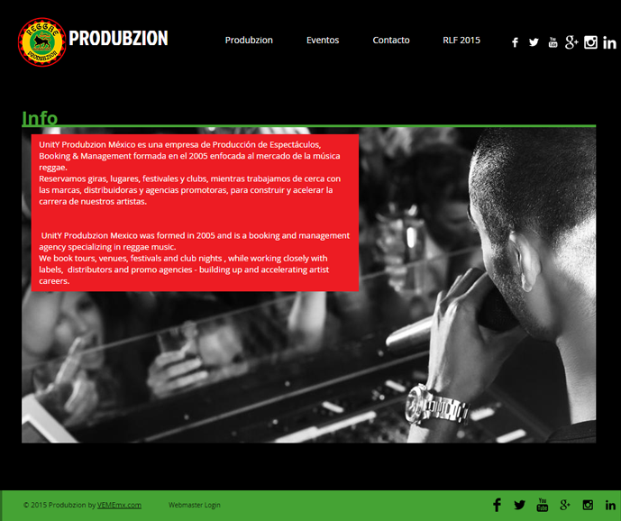 Website Produbzion & RLF 2015