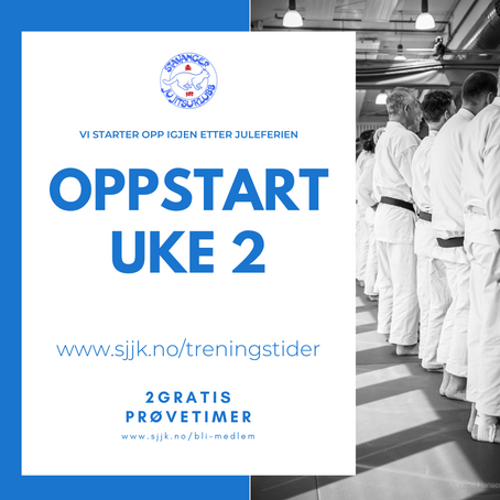 Oppstart etter jul i uke 2