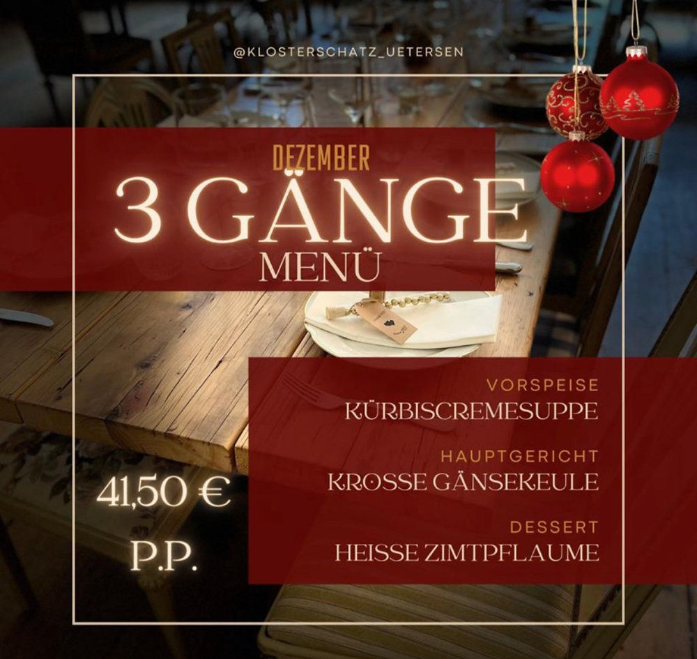 3 Gange Menu Zu Weihnachten