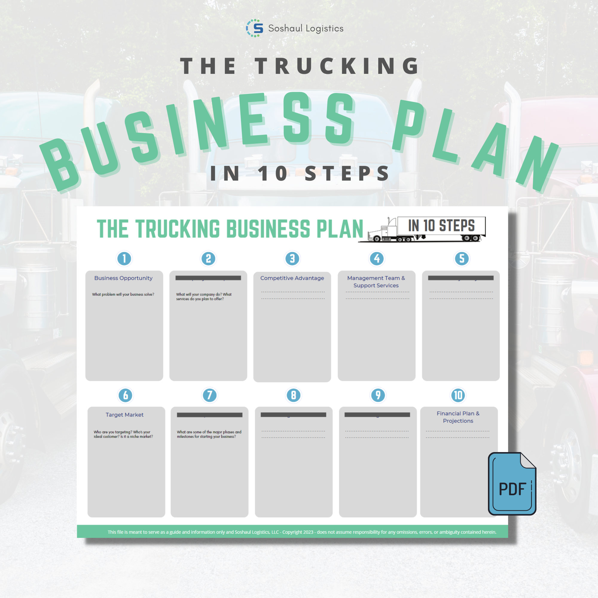 The Trucking Business Plan in 10 Steps
