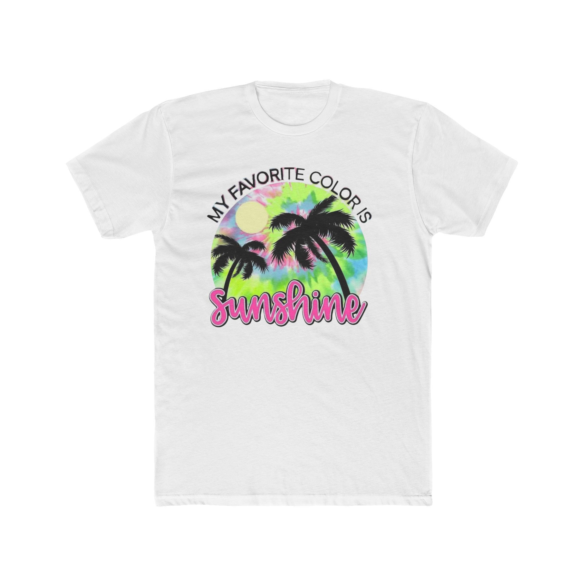 Tee — "My Favorite Color Is Sunshine" Retro Palm Beach Shirt
