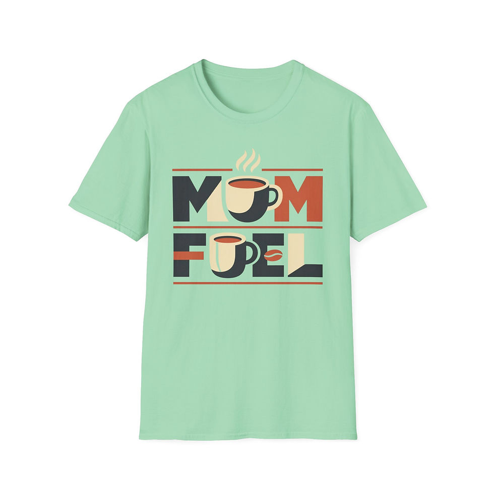 Thumbnail: Mom Fuel T-Shirt – Retro Coffee Graphic Tee for Mothers