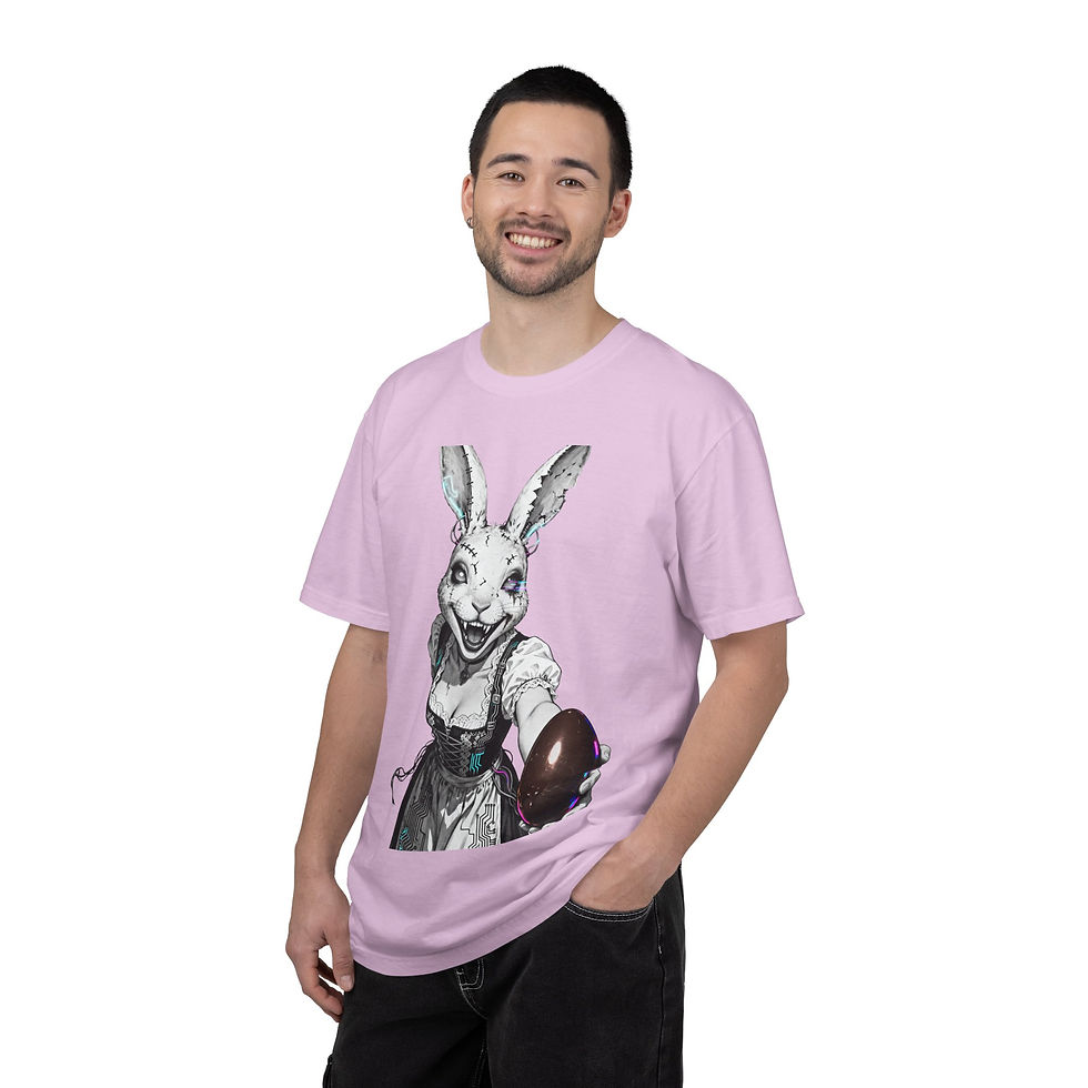 Thumbnail: Easter Rabbit Holding Chocolate Egg Graphic T-Shirt