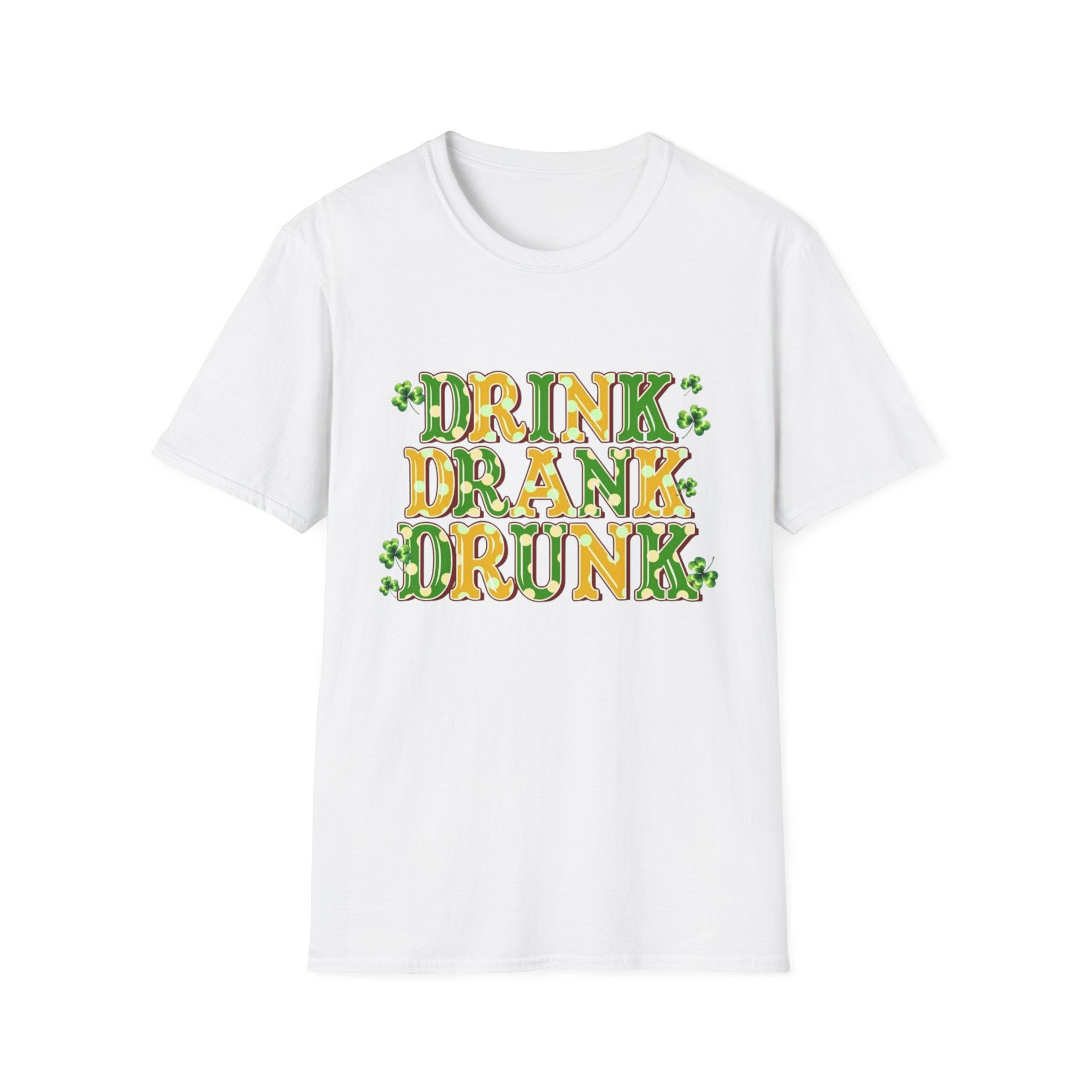 Drink Drank Drunk T-Shirt — St. Patrick's Day Shamrock Party Tee