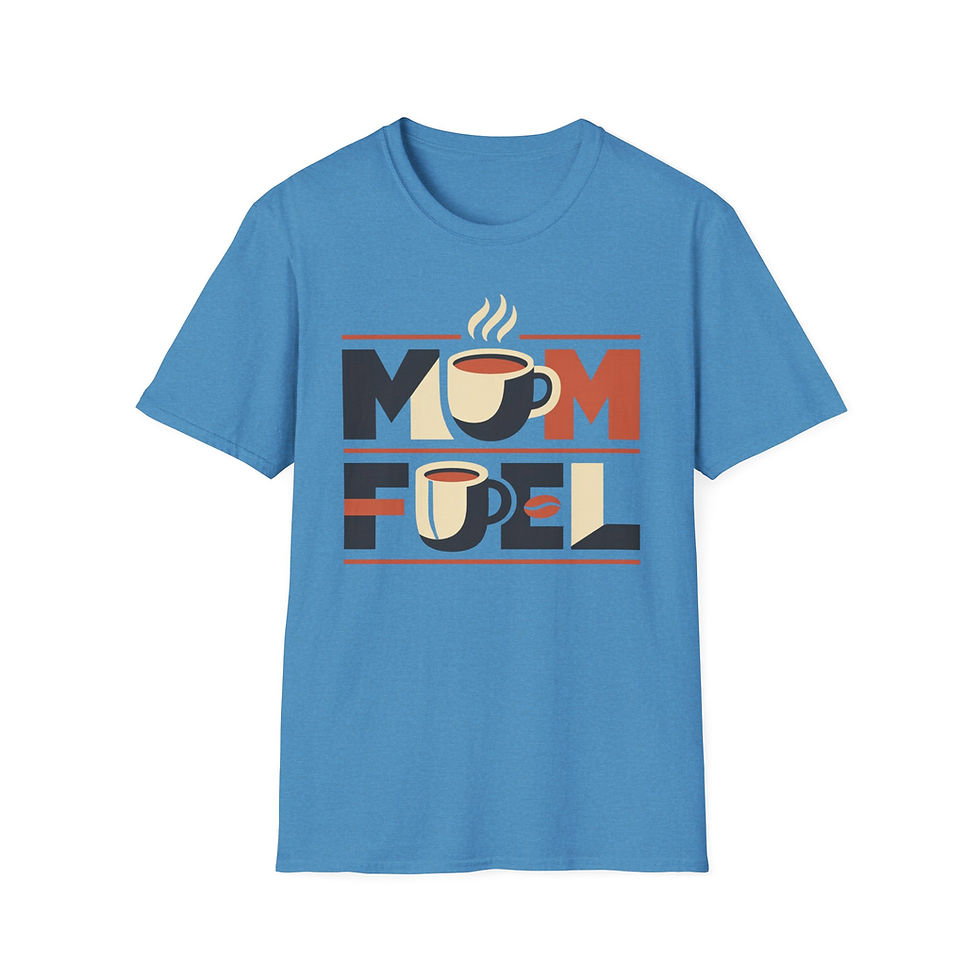 Thumbnail: Mom Fuel T-Shirt – Retro Coffee Graphic Tee for Mothers