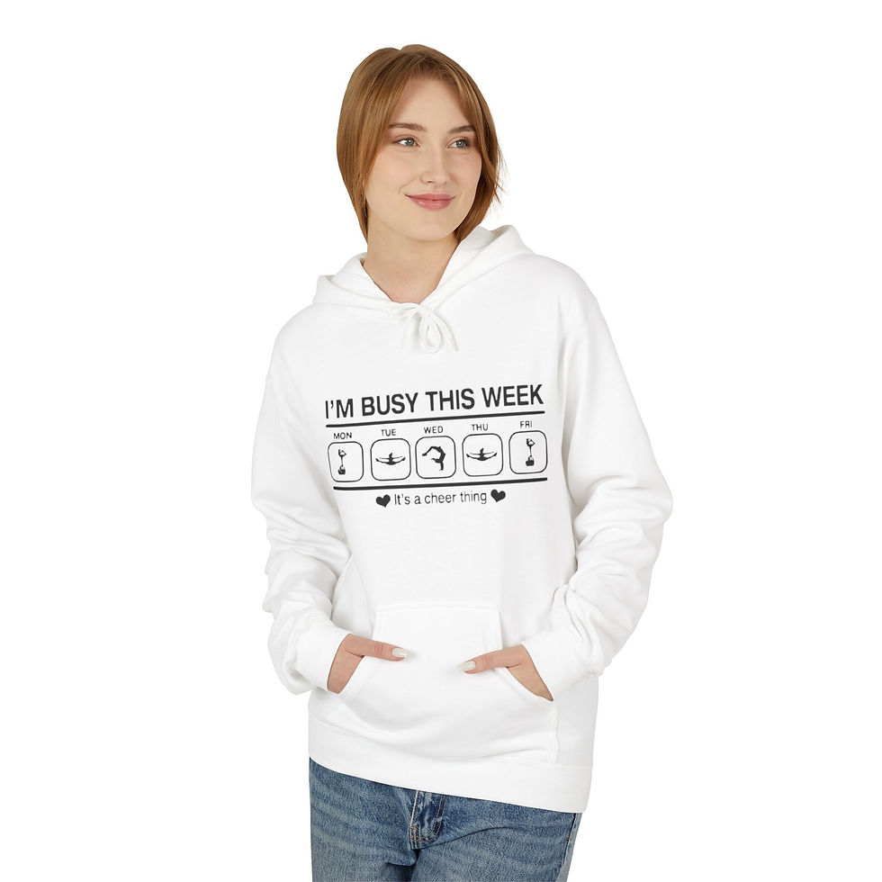 Thumbnail: Hoodie — "I'm Busy This Week" Wine & Chill Planner Pullover