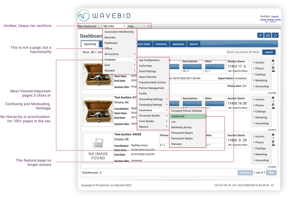 Annotated WVB Old Nav