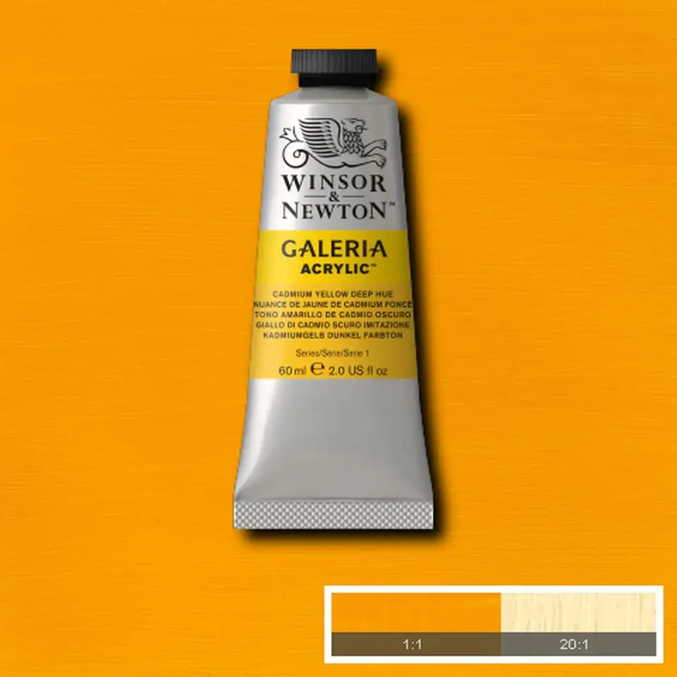 Cadmium Yellow Deep Hue 60ml | Galeria Acrylic Paint