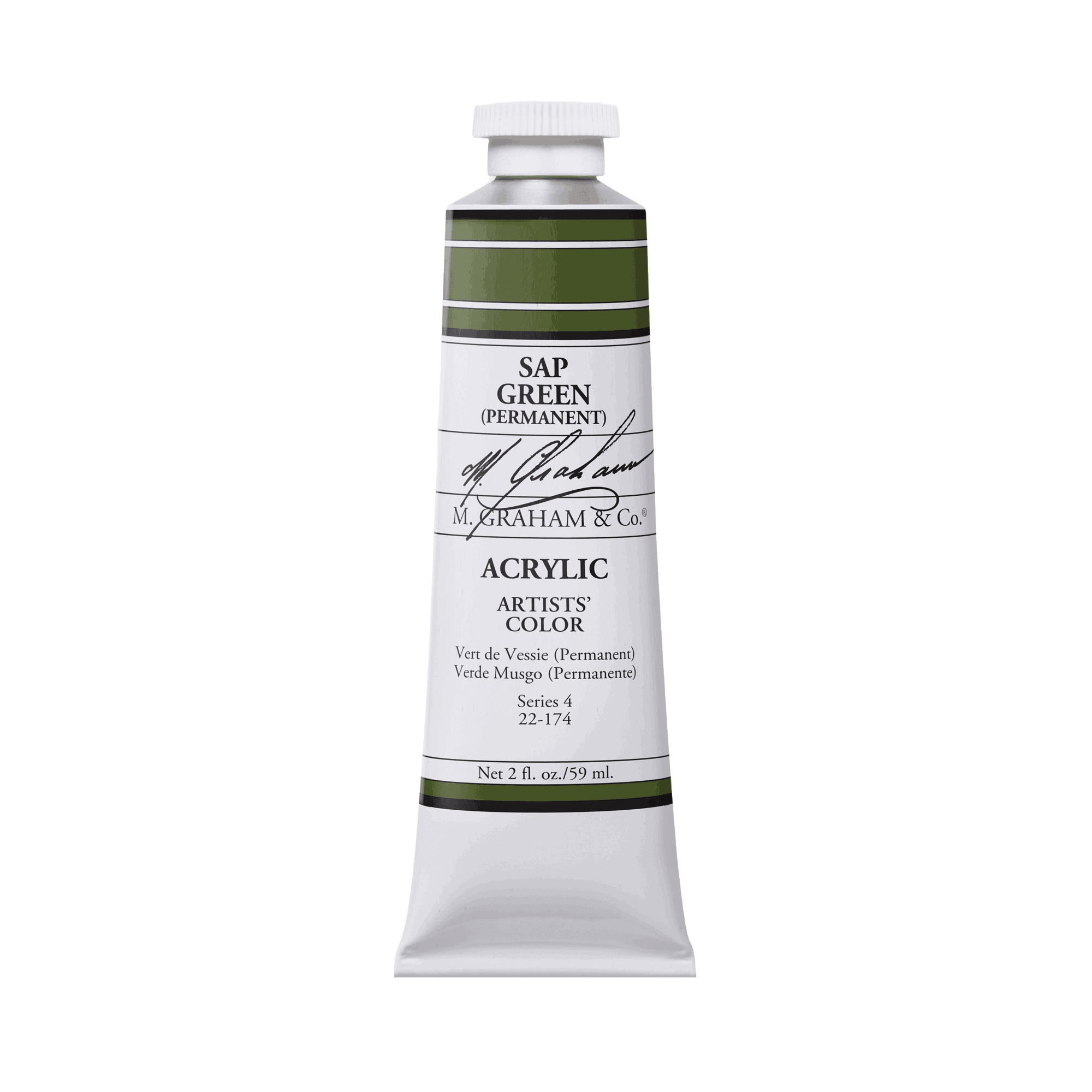 Sap Green (Permanent) | M. Graham Acrylic Paint 59ml