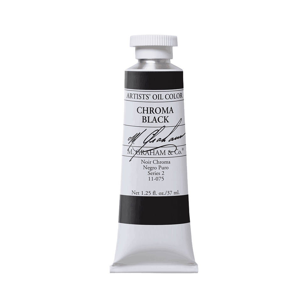 Chroma Black 075 M.Graham Oil Paint 37ml