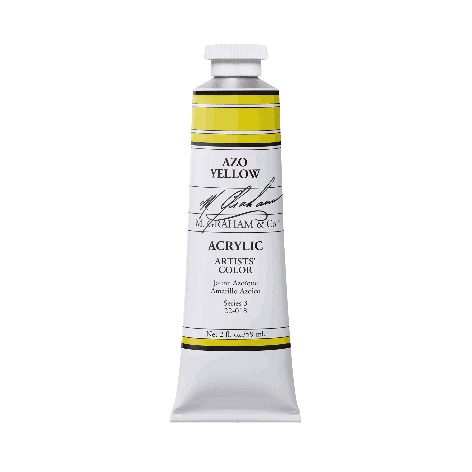 Azo Yellow | M. Graham Acrylics 59ml