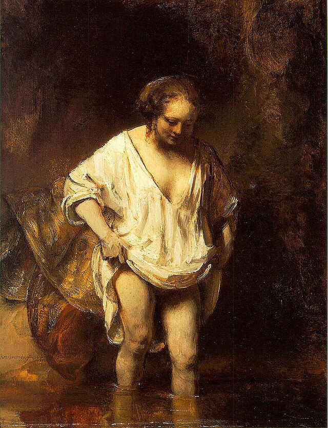 A Woman Bathing in a Stream (Hendrickje), National Gallery, London