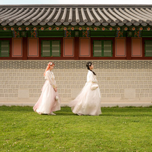 경복궁 우정 스냅, 한복 여자친구 촬영, 전통 감성 사진