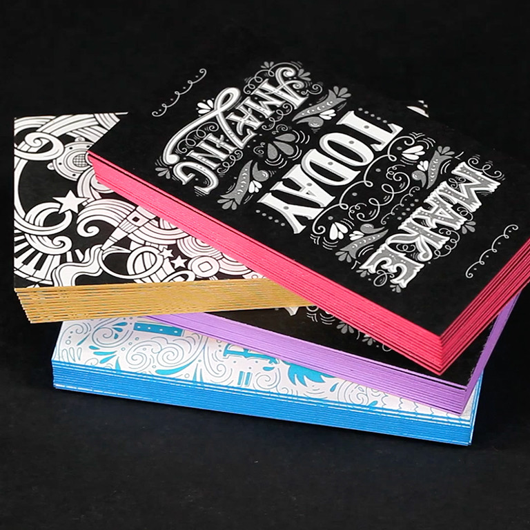 Painted Edge Business Cards