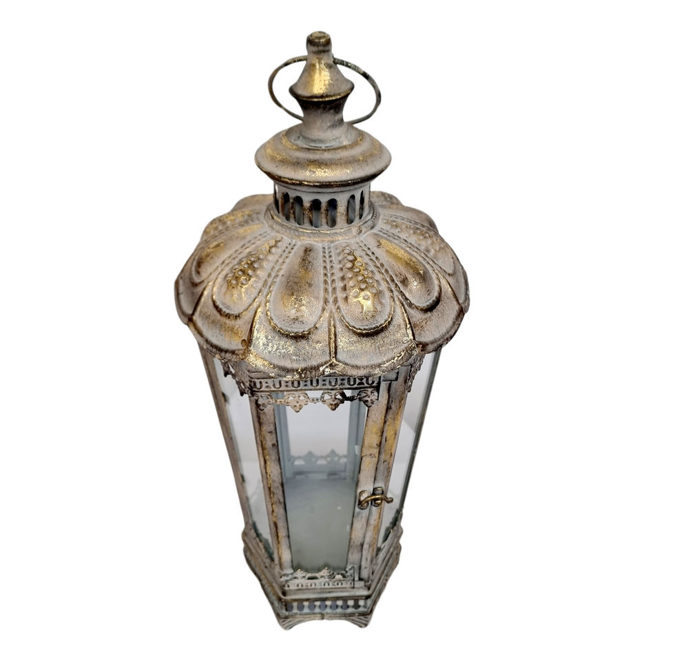 metal and glass lantern - high quality