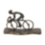 bronze statue of a cyclist - bronze art