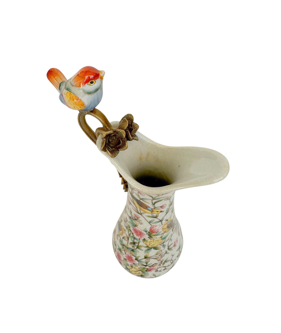 Porcelain Jar - vintage style - art nouveau style