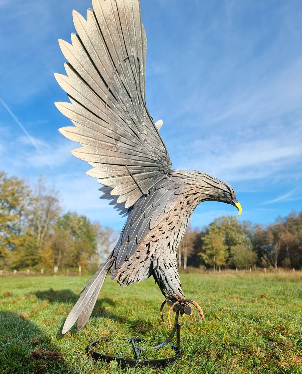 Bird made of iron - garden decoration - Christmas