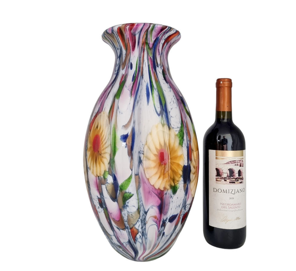 Colorful flower vase - modern style
