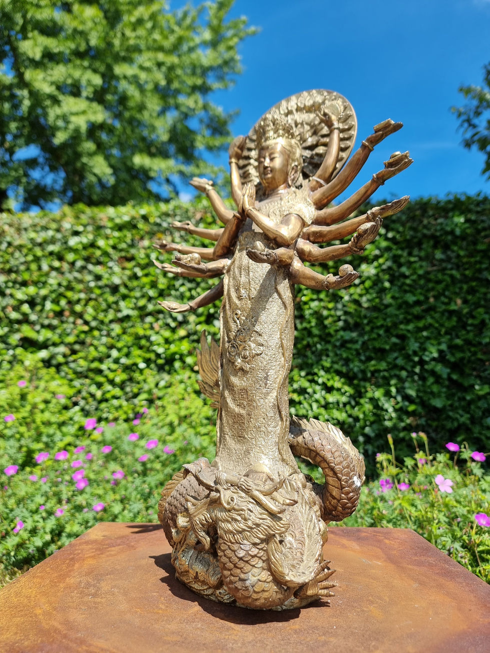 Vishnu Statue - Bronze Vishnu With sixteen Arms image - Wellness decoration