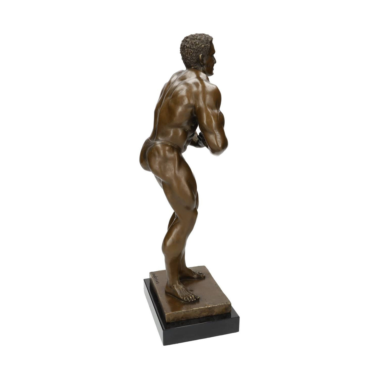 Bronze statue of a bodybuilder - contemporary style - durabe