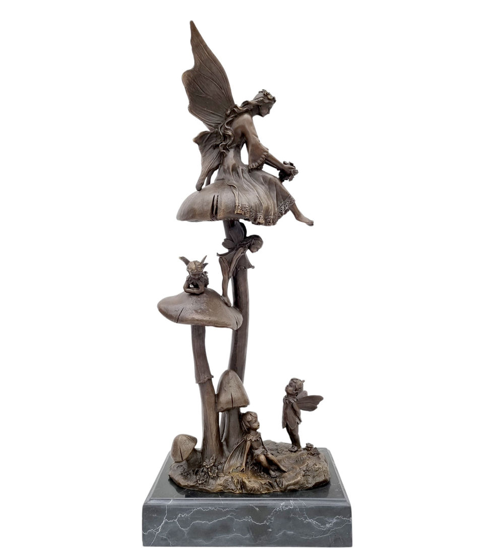 Bronze statue - Fairy-tale scene - Christmas