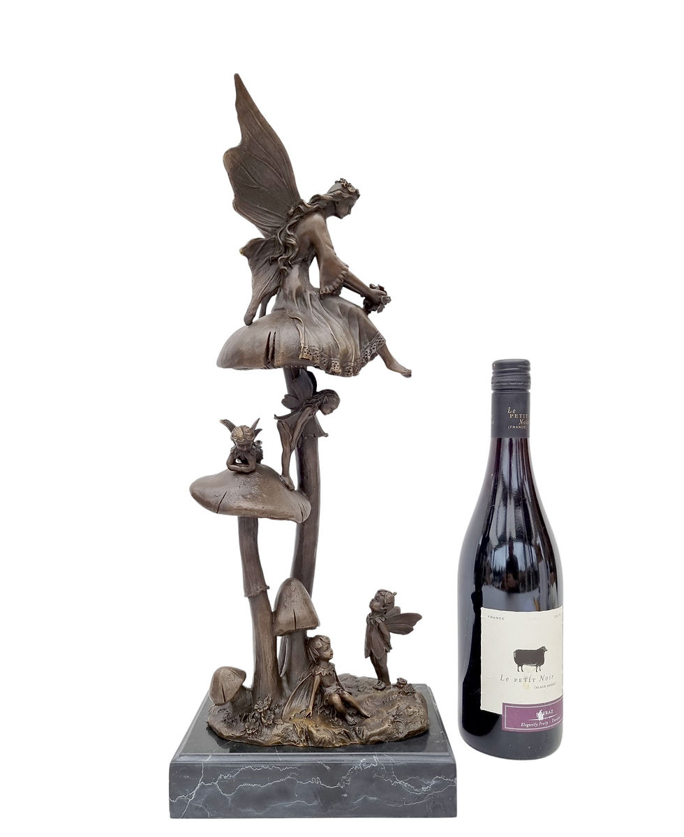 Bronze statue - Fairy-tale scene - Christmas