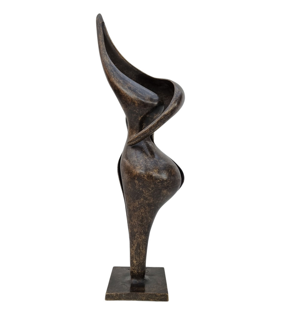 Abstract statue of a dancing couple - moder art