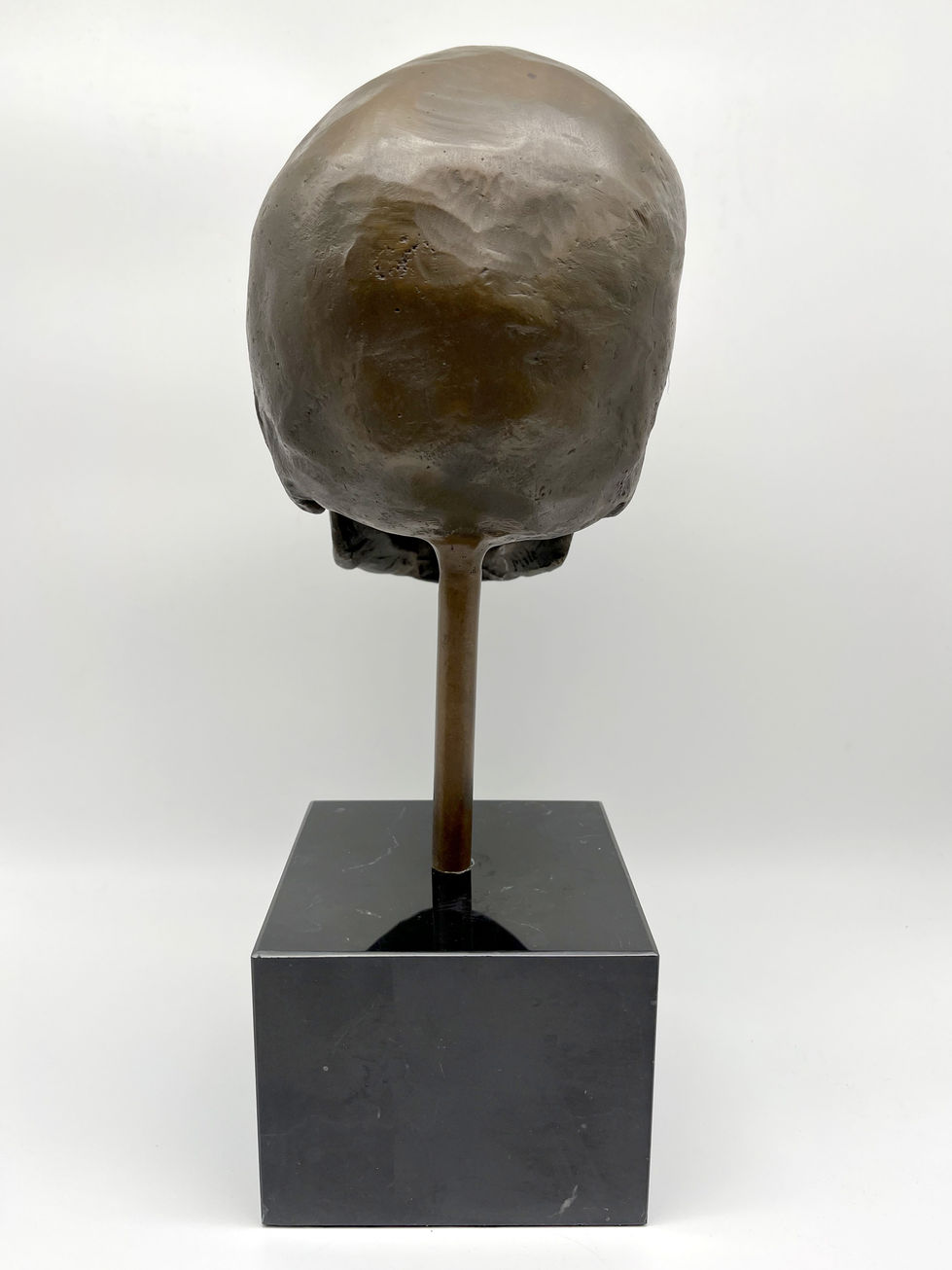 bronze statue of a skull - Halloween - contemporary art