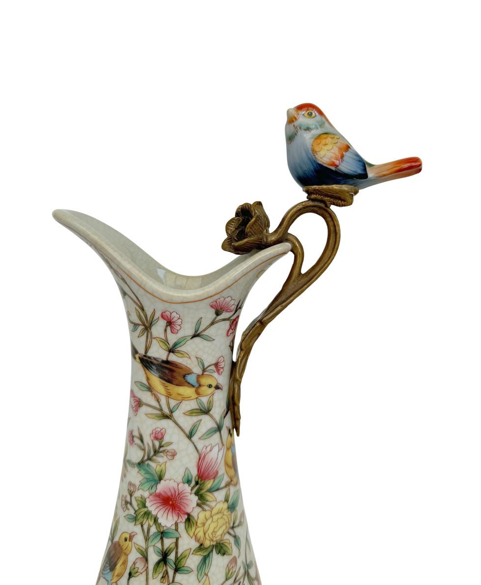 Porcelain Jar - vintage style - art nouveau style