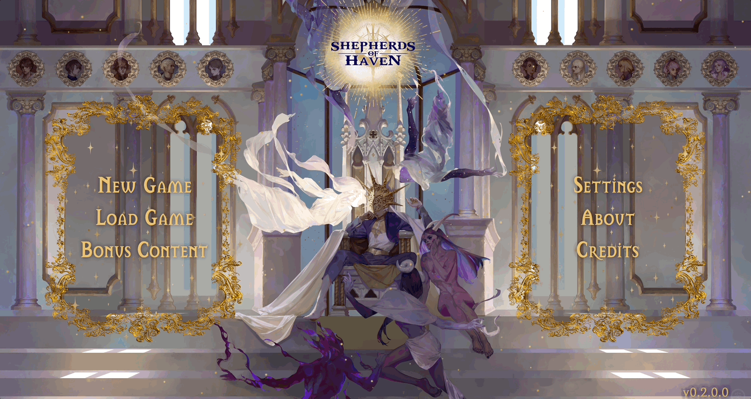 Screenshot of main menu