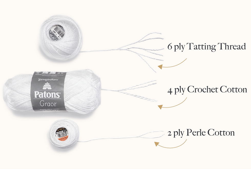 What's In a Thread? Comparing Tatting Thread to Crochet Cotton.