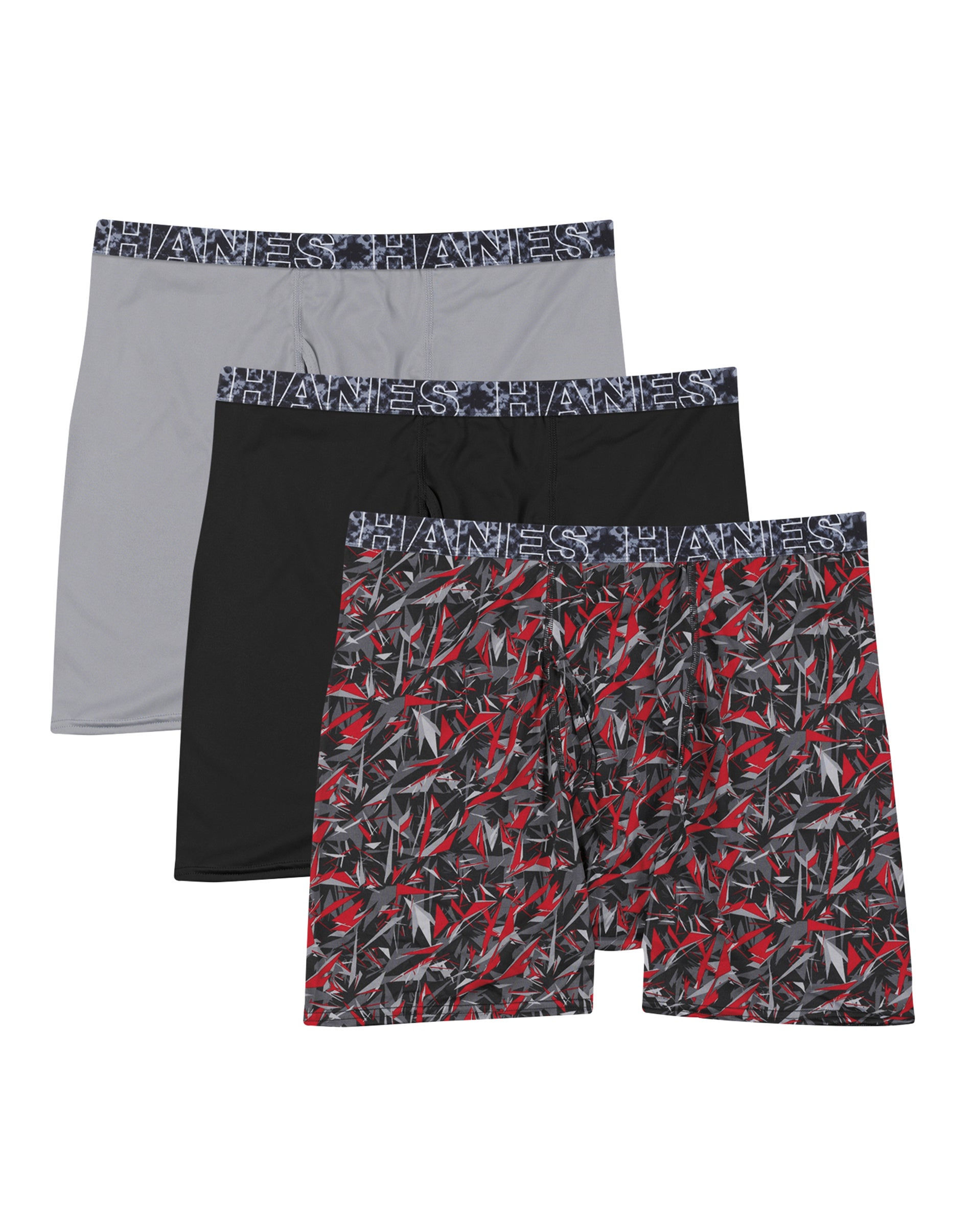 Hanes Men's X-Temp Lightweight Mesh Boxer Briefs 3-Pack