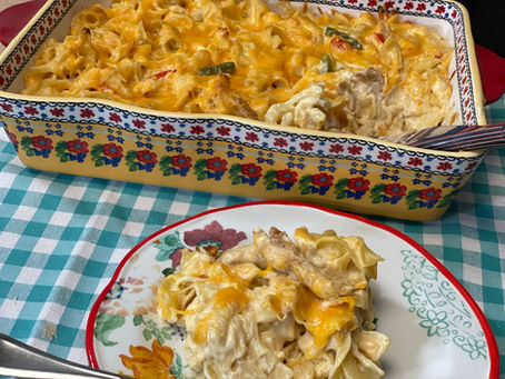 Chicken Fajita Noodle Casserole